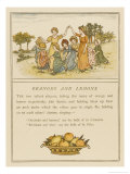 Girls Playing Oranges and Lemons Giclée-Druck von Kate Greenaway