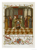 The 8-Year Old Henry VI Receives the Coronation in Paris Giclee Print by Ronjat 