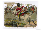 Sgt. H.Ramage of the Scots Greys Goes Singlehanded to the Aid of a Trooper Giclee Print by Harry Payne