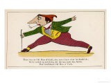 There was an Old Man of Corfu Who Never Knew What He Should Do Giclée-Druck von Edward Lear