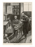 Consulting the Phrenologist, The Parents Wait Giclee Print by A.s. Hartrick