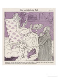 God in Heaven Can't be Bothered with Humanity's Troubles Preferring Bible History to Current Events ジクレープリント - Thomas Theodor・Heine