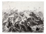 Mongol Armies Invade Eastern Europe and Inflict Serious Losses on the German Nobles at Liegnitz Giclee-vedos tekijänä H. Leutemann