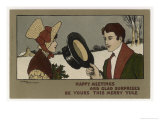 Christmas Meeting, a Christmas Greeting Giclee Print by Ethel Parkinson