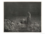Dante and Virgil Contemplate the Sinners Giclee Print by H. Pisan