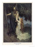 Odin and Brunnhilde Giclee Print by Ferdinand Lecke