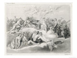 The Gods of Olympos Divert Themselves with Wine Women and Song Pretty Much Like Us Mortals Reproduction procédé giclée par Jeanron 
