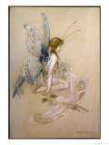 The Fairies Came Flying in at the Window and Brought Her Such a Pretty Pair of Wings ジクレープリント - ワーウィック・ゴーブル