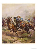 Battle of Edgehill: Prince Rupert's Charge Giclee Print by Harry Payne