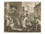 The Enraged Musician Disturb Hogarth reproduction procédé giclée par William Hogarth