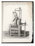 Chair Designed to Correct Deformities of the Spine Holding It in Any Desired Position Giclee Print by Langlume 