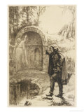 The Bride of Lammermoor, Ravenswood and the Apparition reproduction procédé giclée par H. Macbeth Raeburn