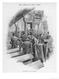 The Jews in New York Procession of the Sepharim on Simchath Torah reproduction procédé giclée par Irving R. Wiles