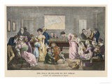 The Billiard Room in a French Household, But Not Much Chance of a Quiet Game! Giclee Print by Marlet 