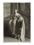 Charles I of England the King in Full Regalia Giclee Print by Francis Holl