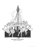 Girls Dance Round a Maypole Giclee Print by Anne Rochester