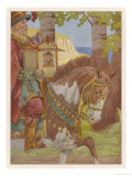 Gulliver is Carried in His Little House Giclee Print by Job 