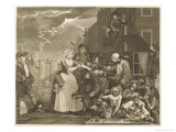 The Rake's Progress 4. Arrested for Debt in Whitehall as He is on His Way to Court Giclee Print by William Hogarth