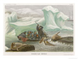 Harpooning Walrus Giclee Print by P. Lackerbauer
