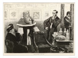 Newly Appointed Judge Contemplates His Reflection Before Taking His Place Giclee Print by Charles Paul
