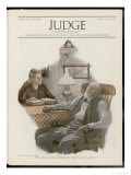 Dad Falls Asleep During His Wife's Reading from the Good Book Giclee Print by Anton Otto