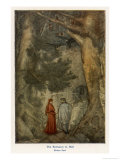 Virgil and Dante at the Entrance to Inferno: Abandon Hope All Ye Who Enter Here! Giclee Print by Evelyn Paul