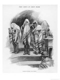 The Jews in New York Cohanim Blessing the People Giclée-Druck von Irving R. Wiles