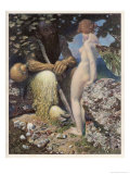Pan is Consulted by Psyche Concerning Her Relationship with Cupid Reproduction procédé giclée par Alex Rothaug