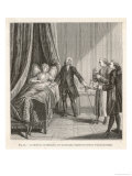 French Doctor Surgeon and Apothecary with Their Patient Giclee Print by Huyot 
