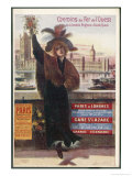By Rail and Sea from Paris to Brighton or London Featuring a Flower-Seller and Westminster 7 of 8 Lámina giclée por Arsene Naulez