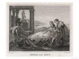 Aeneas Fleeing from Troy Dallies with the Queen of Carthage Who is Only Too Happy to Dally Back reproduction procédé giclée par Baron Pierre-Narcisse Guerin