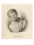 Aristotle Greek Philosopher: a Sculptured Head Giclee Print by Lizars 
