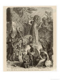 Sacred Oak Destroyed Giclee-vedos tekijänä H. Leutemann