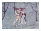 Cupid Wakes Psyche Giclee Print by Dorothy Mullock