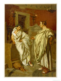 Cicero Wondered How Two Augurs Could Meet Without Bursting into Laughter Giclee Print by Planella 