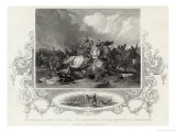 Richard III and the Earl of Richmond During the Battle of Bosworth Giclee Print by J. Rogers