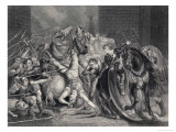 Wat Tyler is Killed by Sir William Walworth Giclee Print by J. Rogers