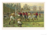 Scoring a Goal Giclee Print by Thomas M. Henry