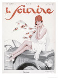 Girl on a Bonnet Lámina giclée por Suzanne Meunier