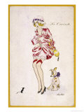 Girl Screams at the Sight of a Tiny Mouse reproduction procédé giclée par Xavier Sager