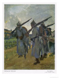 The German Night Watch is Relieved Giclee Print by Paul Segieth