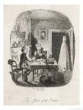 The Spirit of the Pastor, a Classic Ghost Appears Dreassed in His Burial Shroud Reproduction procédé giclée par Thomas Onwhyn