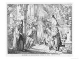 First Crusade Bernard de Clairvaux at Speyer Urges Christians to Take Arms Against the Infidels reproduction procédé giclée par Sachse 