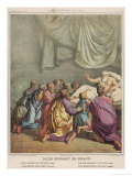 He Blesses His Children Giclee Print by Eugene Ronjat