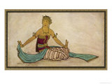Javanese Dancer Performing the Female Style in a Seated Pose Giclee Print by Tyra Kleen