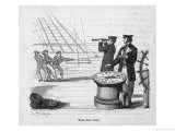 Ship's Compass on a French Warship Giclee Print by Charles Maurand