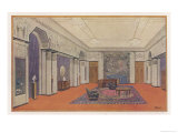 Salon for an Embassy Designed by Rapin for the International Decorative Arts Exhibition in Paris Giclee Print by Rapin 