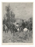 The Risorgimento the Meeting of Garibaldi with Vittorio Emanuele II King of Sardinia Giclee Print by Manastropa 