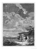 Benjamin Franklin's Conducting His Lightning Experiments in Philadelphia Giclee Print by Guiguet 