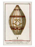 The First Practical Balloon Montgolfier's First Air Balloon Unmanned was Launched Giclee Print by Charles Francois Sellier